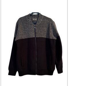 AFS JEEP NWOT Black & Gray Color block Sherpa lined Zip Up XXL